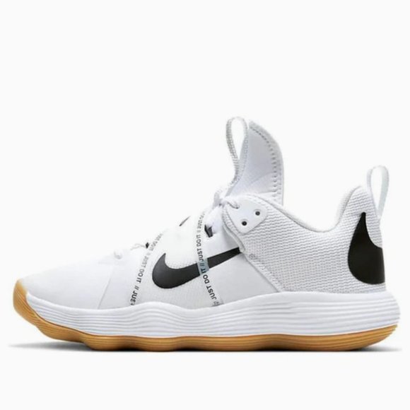 All Sizes - NEW Nike React Hyperset Volleyball Shoes White/Black CI2955-100 - Picture 3 of 6
